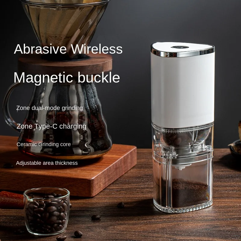 

Home Electric Food Grinder Portable Small Stainless Steel Hand Mill Coffee Machine USB Charging Automatic Coffee Bean Grinder
