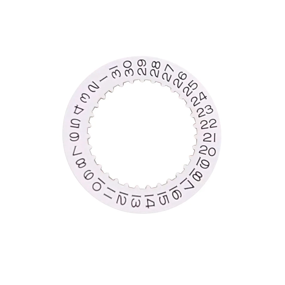 3135 Aftermarket ReplacementWatch Parts White Gold Calendar Bezel  Date Disc Fit for RLX 3135 116610 Watch Movement