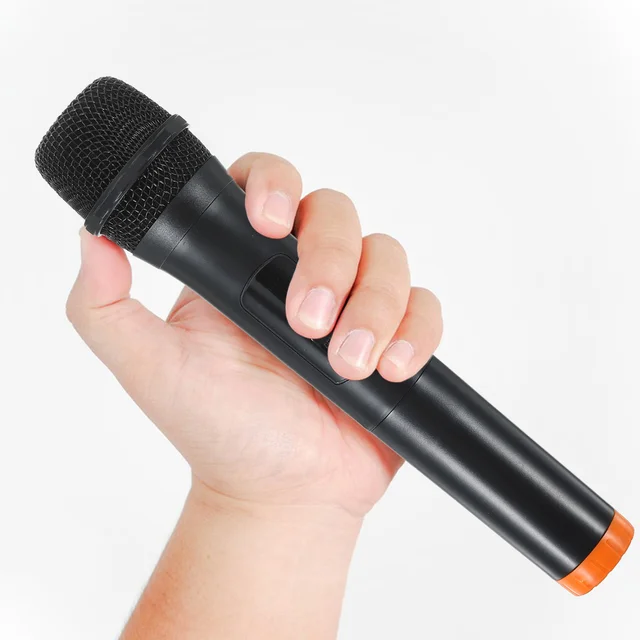 Outdoor Live Streaming Mic Wireless Microphone Universal Handheld Microphone Powered (Package Not Included 6