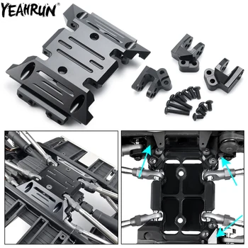YEAHRUN-Axial SCX10 III AXI03007 랭글러 AXI03006 글래디에이터 브론코 RC 크롤러 자동차용 센터 스키드베이스 플레이트 및 풀 코드, 1/10 Axial SCX10 III AXI03007
