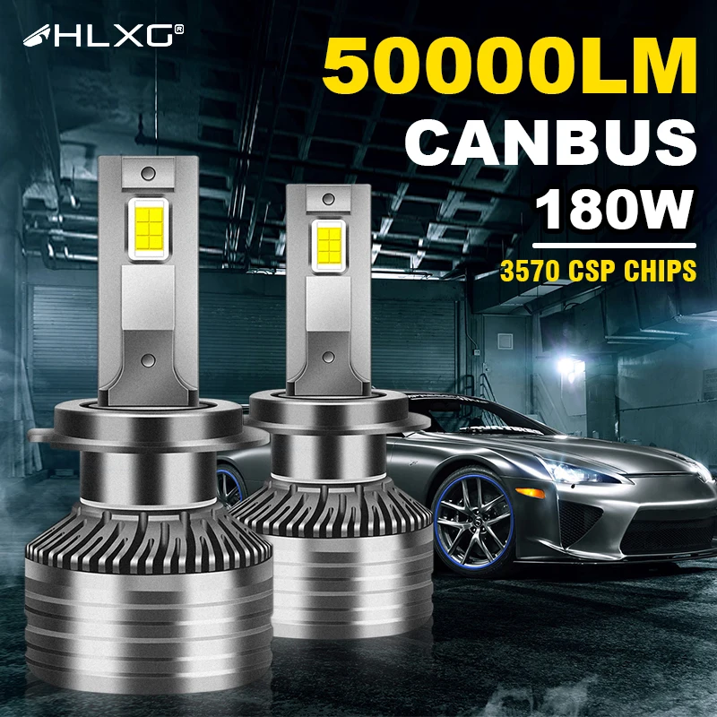Led H7 H11 Led Koplamp Canbus 6000K 180W 50000LM Ultra Heldere H4 Led