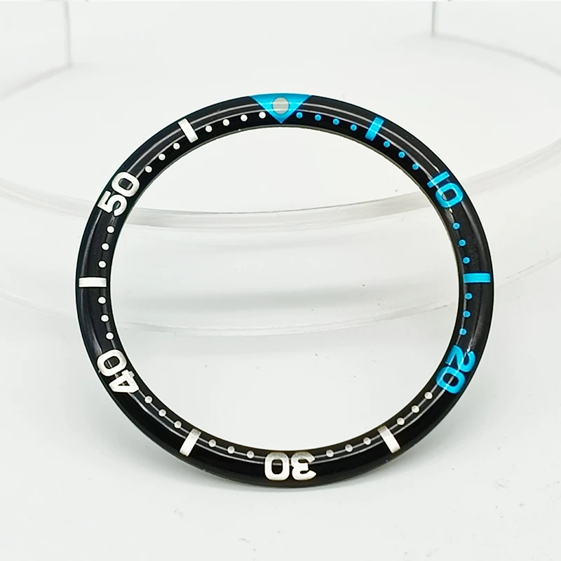 Premium 38mm Diver Watch Bezel Insert - Aluminum Resin Bezel Ring Spare Part