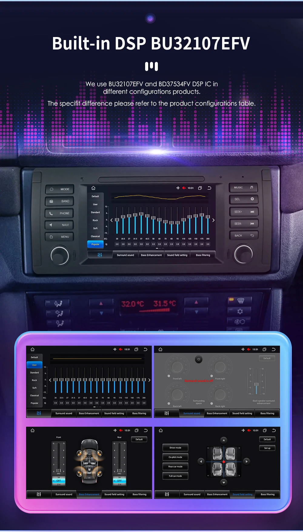 Equalizer Settings Best Bmw Sound System INCH Android Car Radio