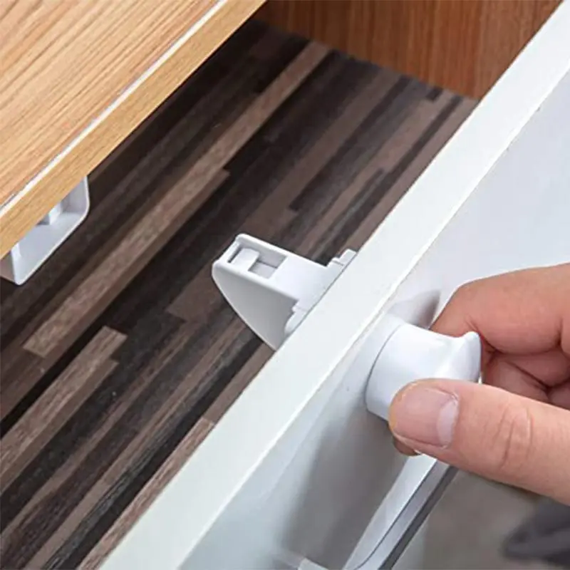 Magnetic Child Lock cabinet lock child lock safety lock Baby Safety Lock Drawer and Cabinet Door Invisible lock Magnetic distance 4cm/1.57inch 5pcs