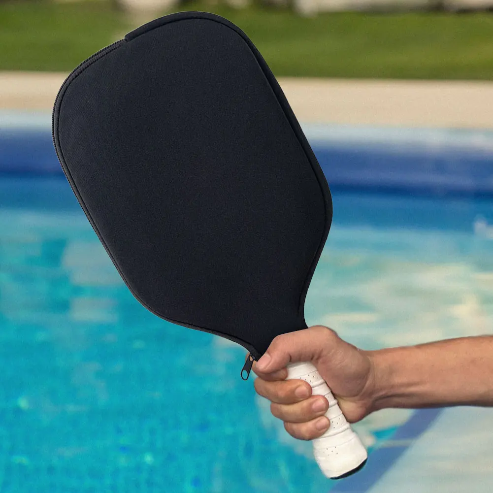 Pickleball Paddle Cover Black Fits Most Paddle, Racket Storage Carrier Waterproof Pouch Paddle Case Pickleball Racket Cover