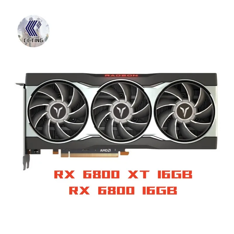 AMD JIESHUO RX 6800XT 16G Graphics Card Support For Computer Games With 256  bit GDDR6 r'x6800xt 16G Computer Video card