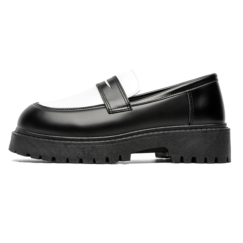 STRONGSHEN Men Leather Shoes Platform Loafers Fashion Luxury Formal Business Shoes Slip on Mocassin Shoe Homme Zapatos De Hombre