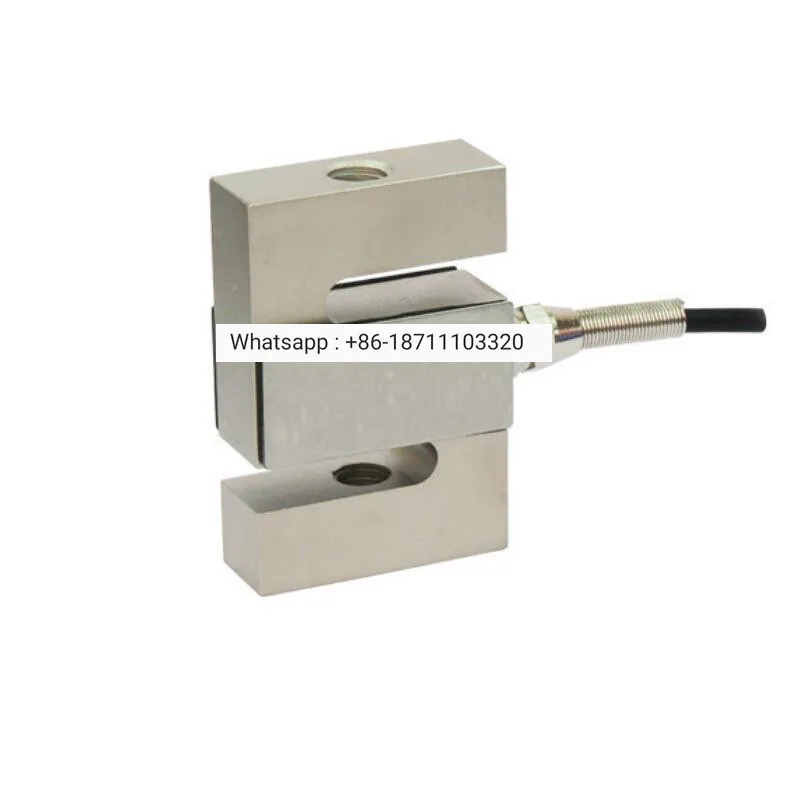 

S Type Load Cell 50kg 100k 200kg 300kg 500kg 1t 2t 3t 5t Force Sensor Compress Transducer for Crane Weighing Scales