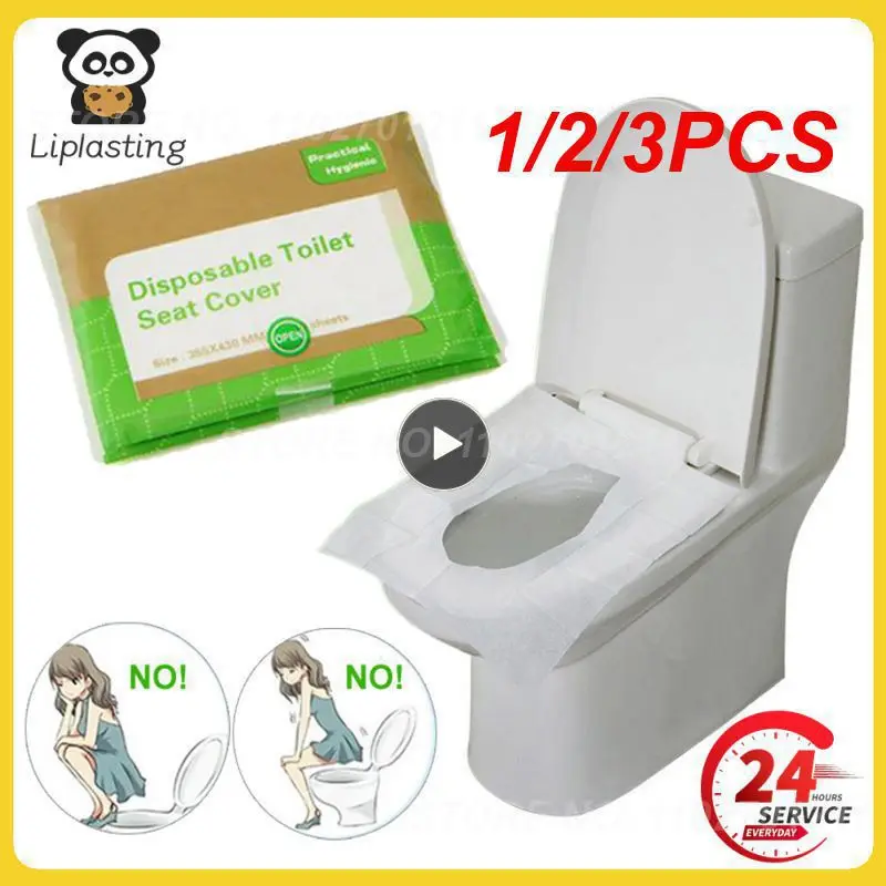 

1/2/3PCS lot Disposable Toilet Seat Cover Waterproof Safety Travel/Camping Bathroom Accessiories Mat Portable Essential for