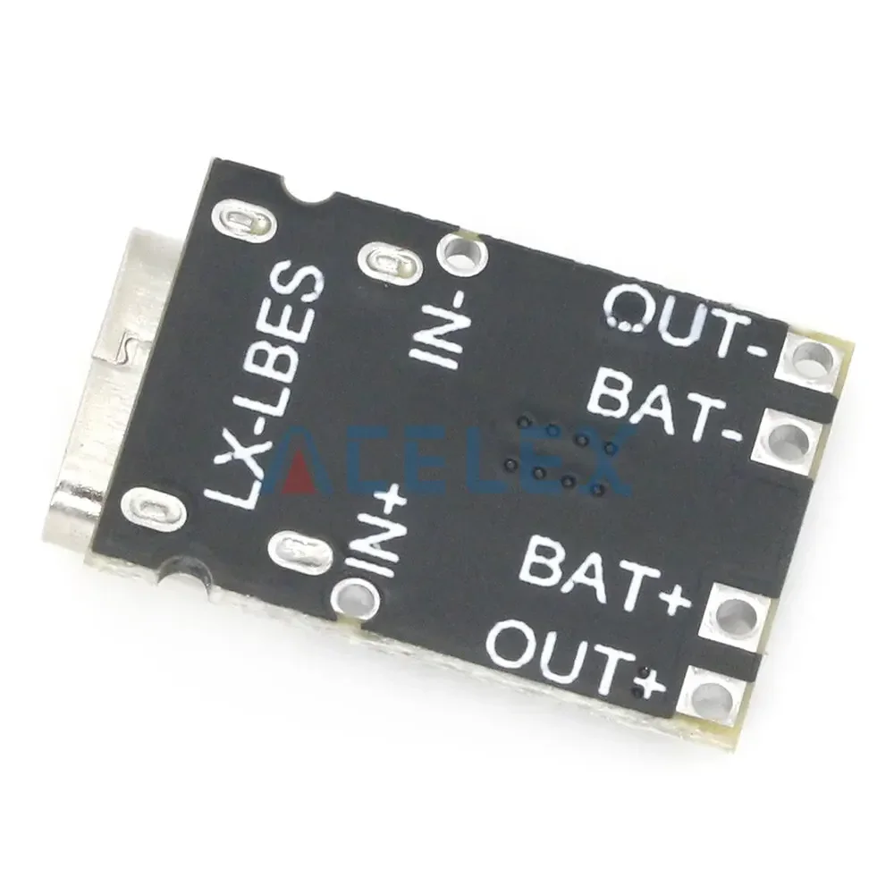 Lithium Battery Charger 1A Ternary Lithium Battery 3.7V4.2V Charger Module Type-C With Protection Board