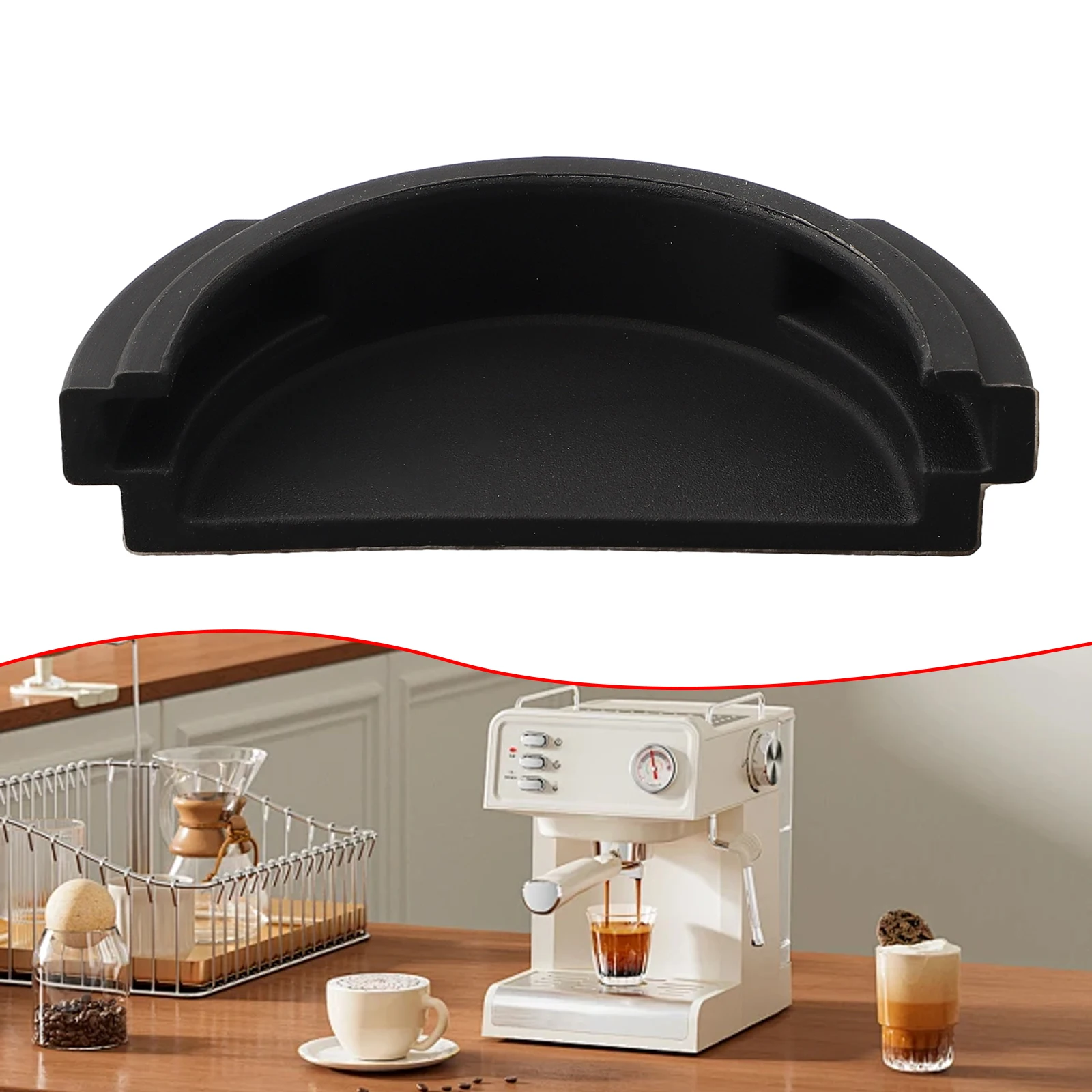 

51mm 54mm 58mm Wall Mounted Coffee Filter Handle Holder Rack Self-adhesive Coffeeware For Table Corner Cafe Kitchen