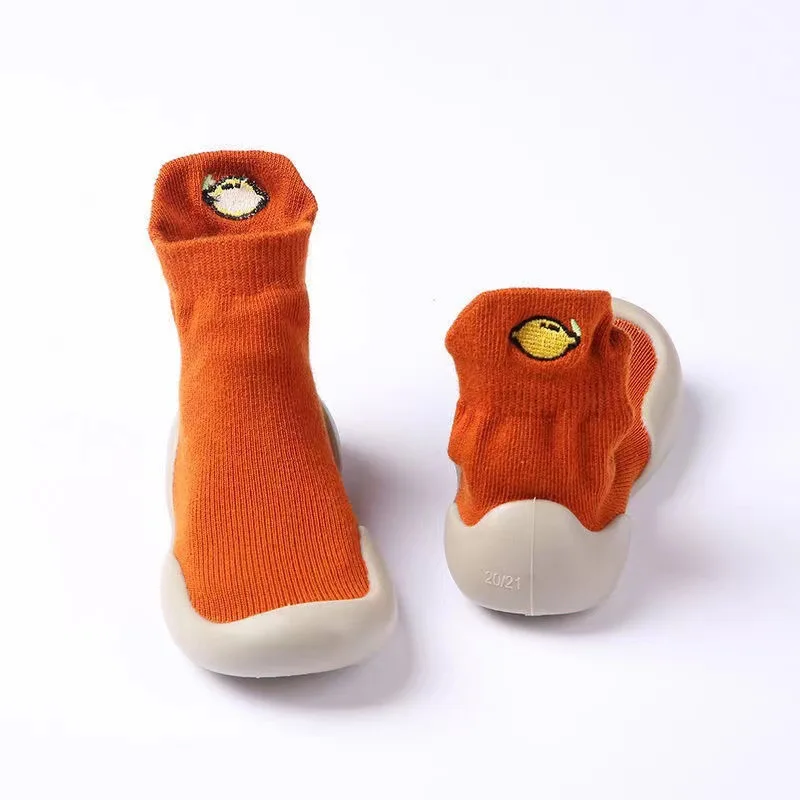 2024 Baby Socks Shoes Infant Color Matching Cute Kids Boys Shoes Soft Soled Child Floor Socks Shoes Toddler Girls First Walkers 6