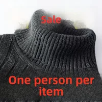 Men's Fce Lined Thiened High Collar Sweater Soft Warm Knitted irt Autumn Winter Faionable New Sle Winter Clothes