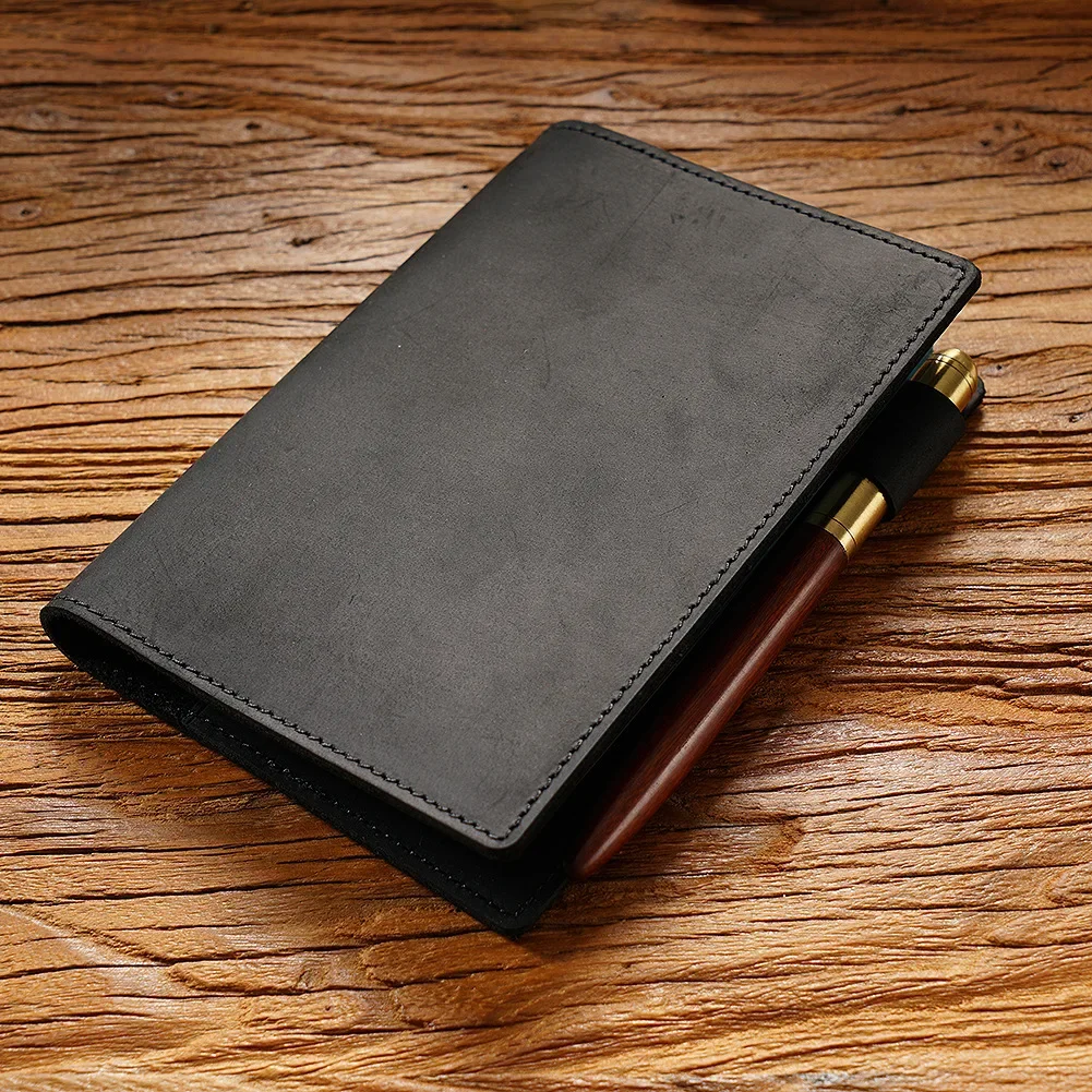 

Book Fixed Fromthenon Cowhide New Protective Leather Cover Notebook First Layer Journal Travelers Page Notebooks