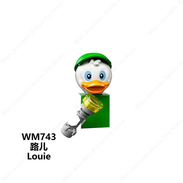 Disney Mini Action Toys Figures Building Blocks Cartoon Toy Story Mickey Mouse Winnie The Pooh Frozen Stitch Donald Duck Bricks 743