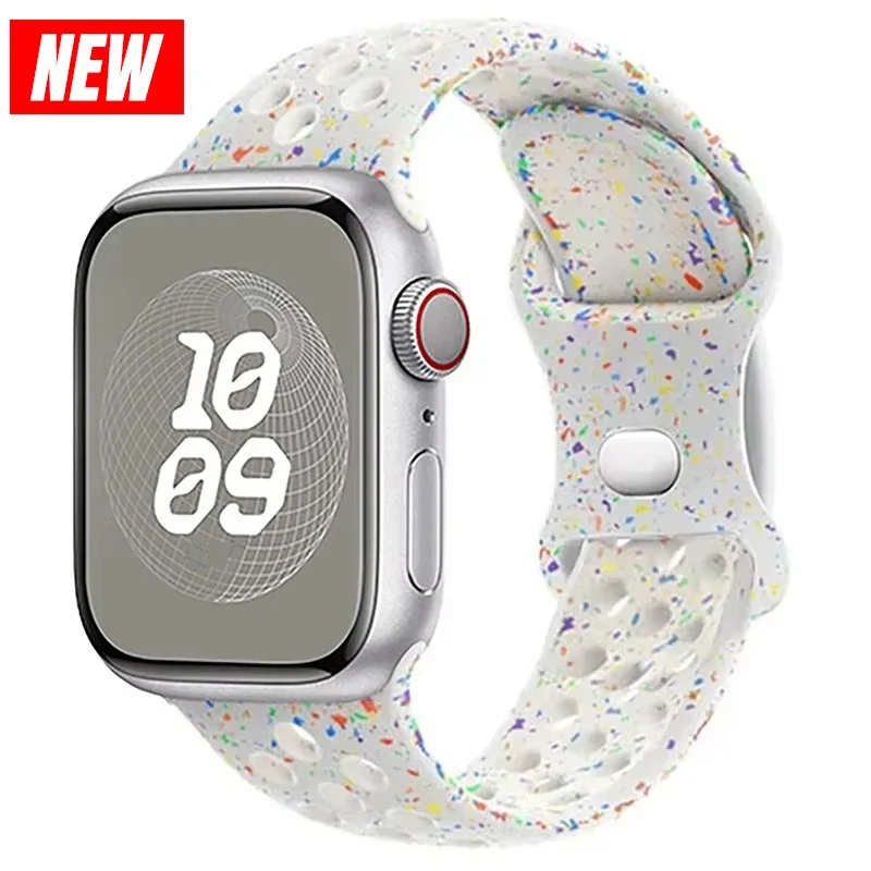 Breathable Sport Loop Strap for Apple Watch - Silicone Bracelet Band
