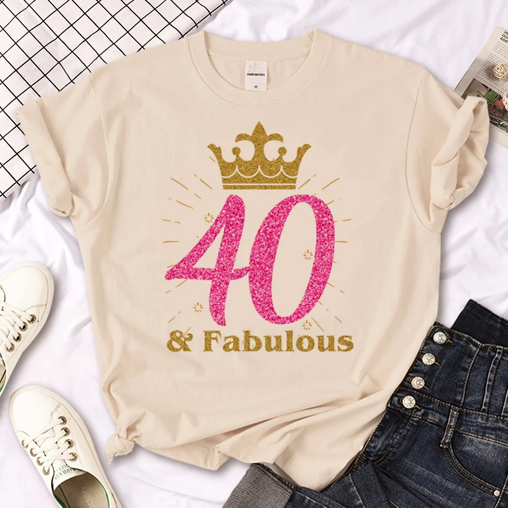 

40 Ans 40th Years Birthday tshirt women manga anime t shirt girl graphic clothes