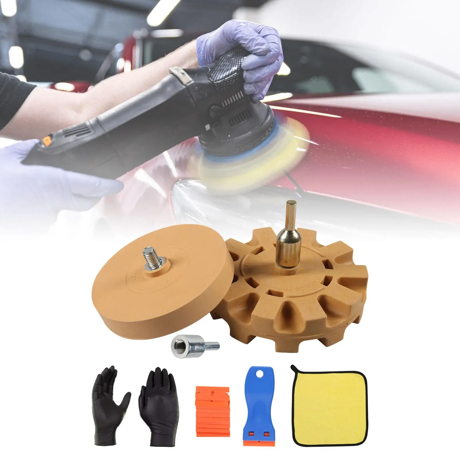 

2 Pieces Generic Rubber Eraser Wheel for Boats Stickers Vinyl Pinstripe