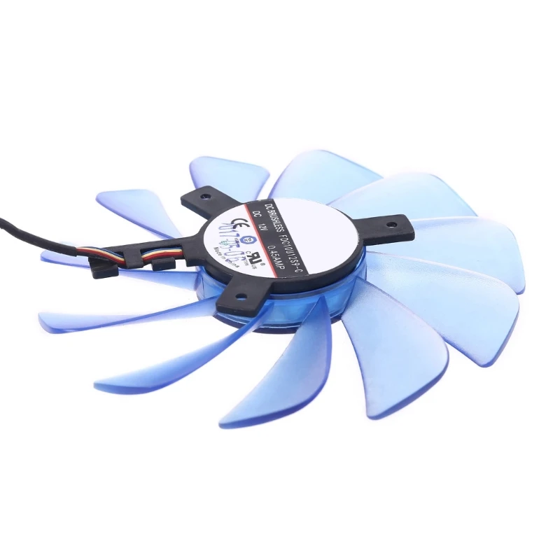 그의 RX570 RX580 RX588 그래픽 비디오 카드 DIY 냉각 팬용 12V VGA 쿨러 팬 교체 용 95mm