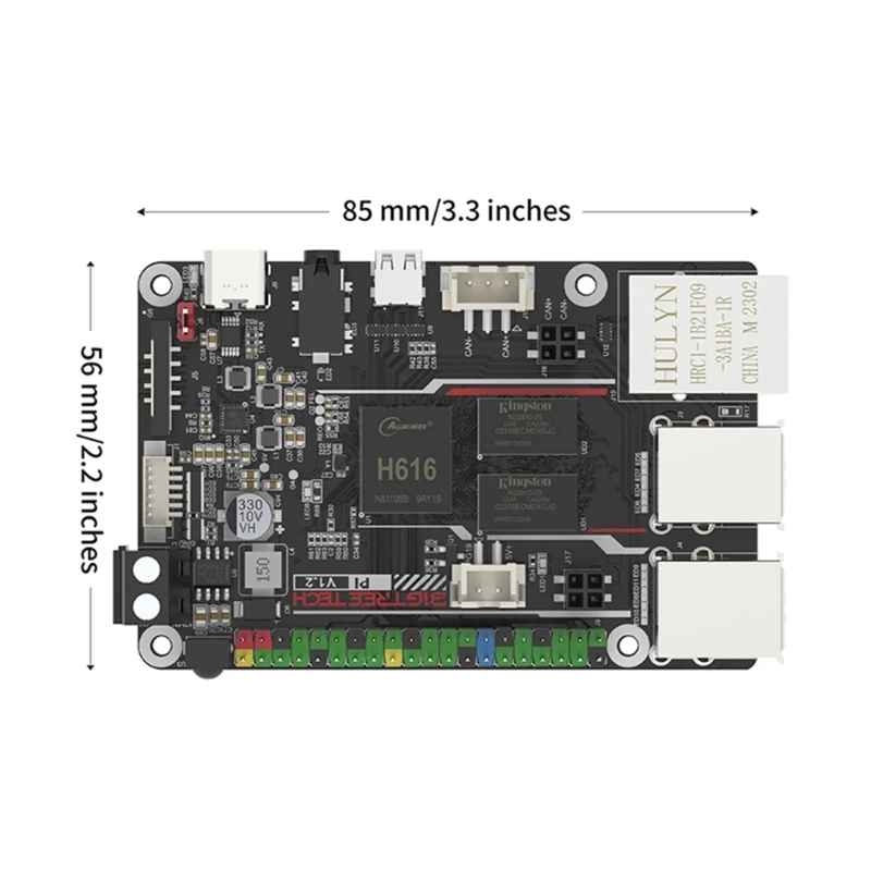 3D  BTT Pi V1.2  , FourCore CortexA53 μ, 1GB DDR3L SDRAM , 4K , OpenGL3.2