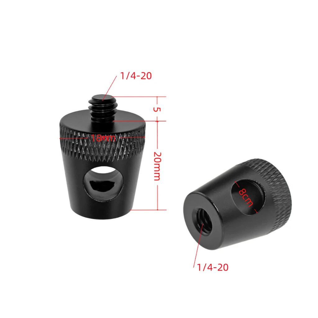 1/4" Screw for 8mm/12mm Camping Desktop Light Stand 2Pcs