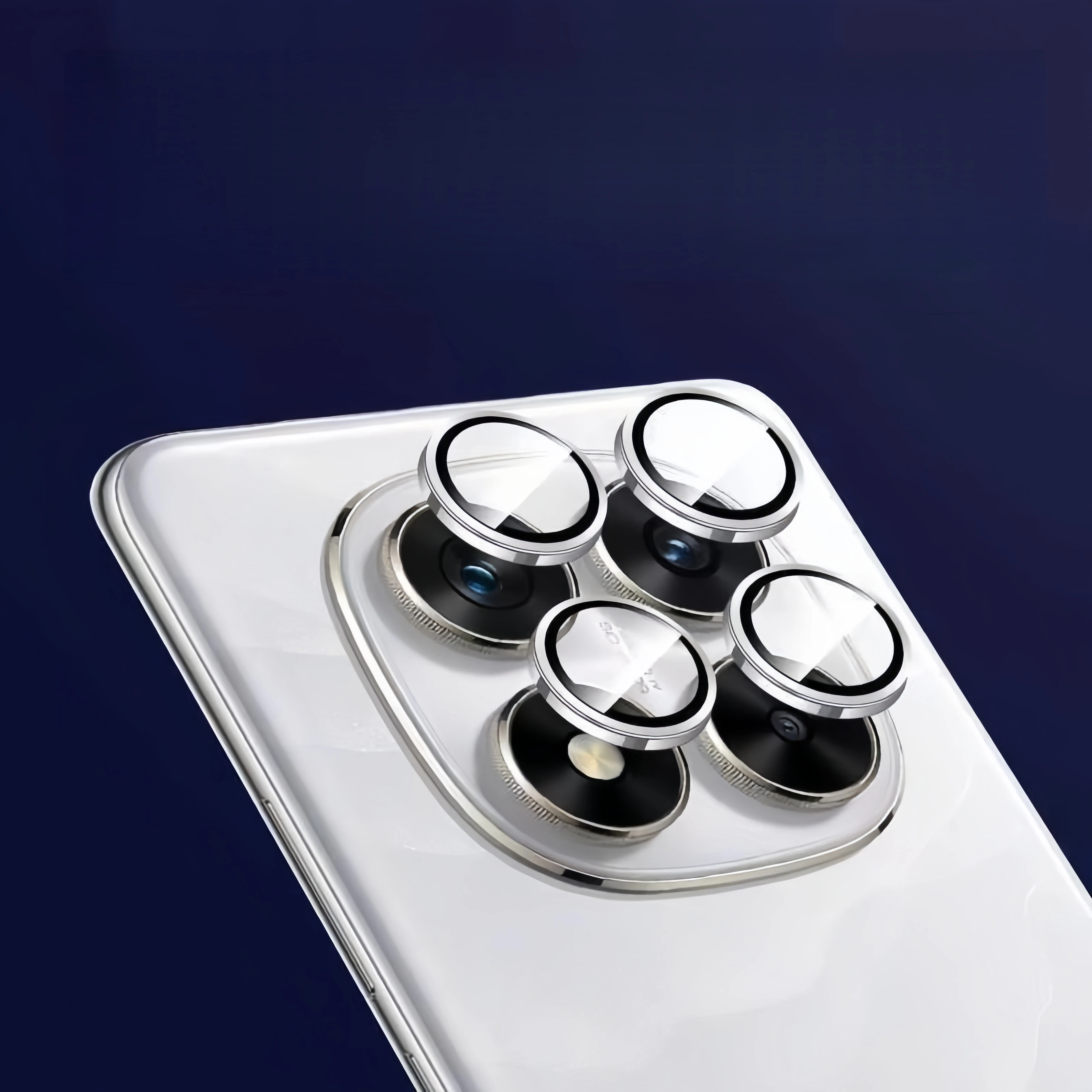 Premium Tempered Glass Camera Lens Protector and Metal Screen Guard