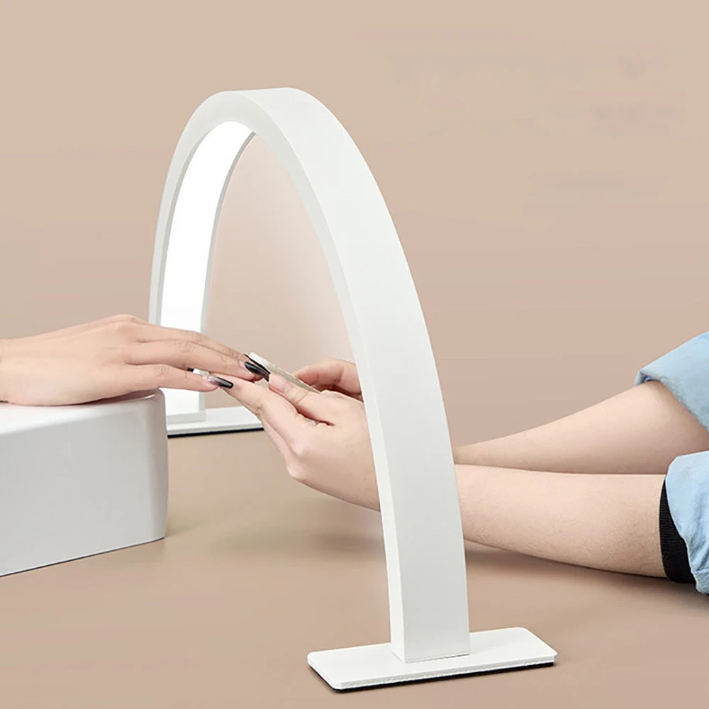 Desktop Beauty Fill Light U-shaped Half Moon Nail Light 56 66CM With Embroidered Eyebrows LED Nail Beauty Cold Light