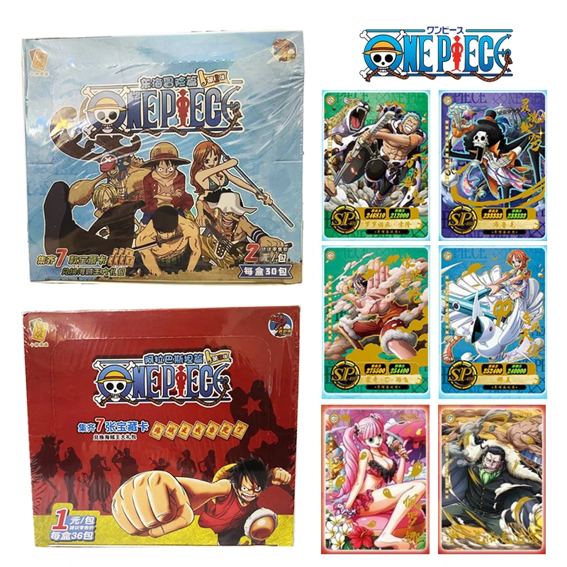

ONE PIECE Luffy Rare box card Anime characters Bronzing game collection card cartoon Board game toys Christmas birthday gift