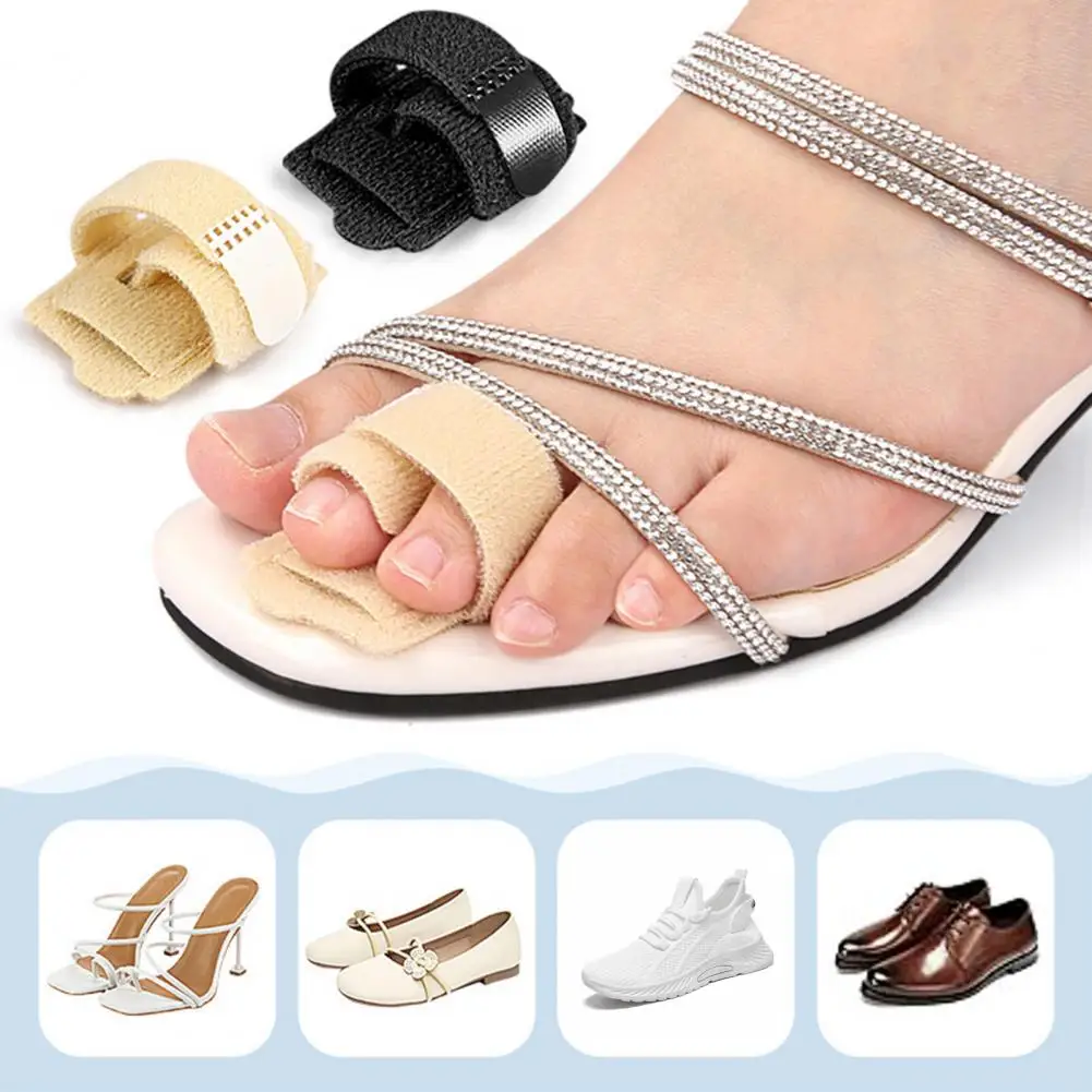 Toe Strap with Aluminum Plate Flexible Toe Strap Separator Bunion Corrector with Aluminum for Overlapping for Alignment