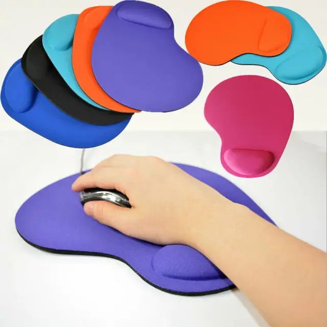 Csúszásgátló Csukló Kényelem Egér Pad Egységes Színű Pihenés Támogató Játék Egerek Szőnyeg Fájdalomcsillapító Munka Irodai Számítógépes Kiegészítők - Image 2