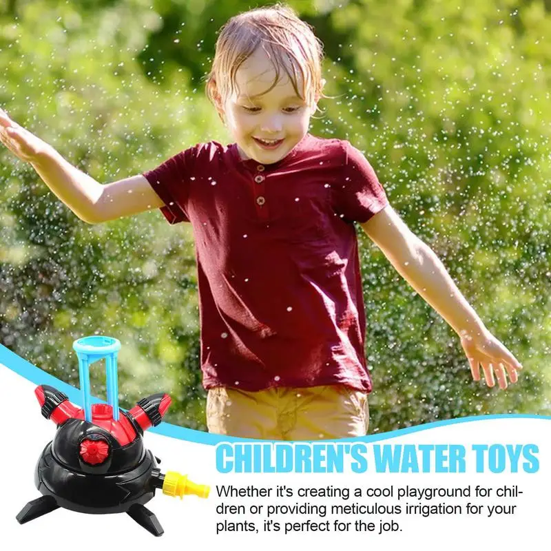 

3 Arm 360 Automatic Rotary Whirling Sprinkler Garden Lawn Irrigation Watering Nozzle Spray For Yard Kids Summer Water Toys