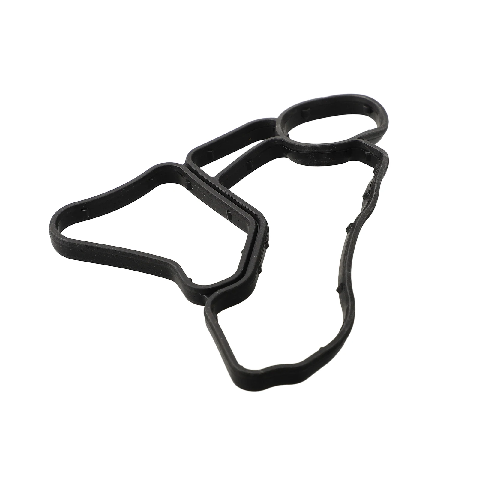 

2pcs Oil Filter Housing Gasket 11427525335 11427537293 Black Cooler Seal Durable Plastic Engine Oil Filter Gasket Set