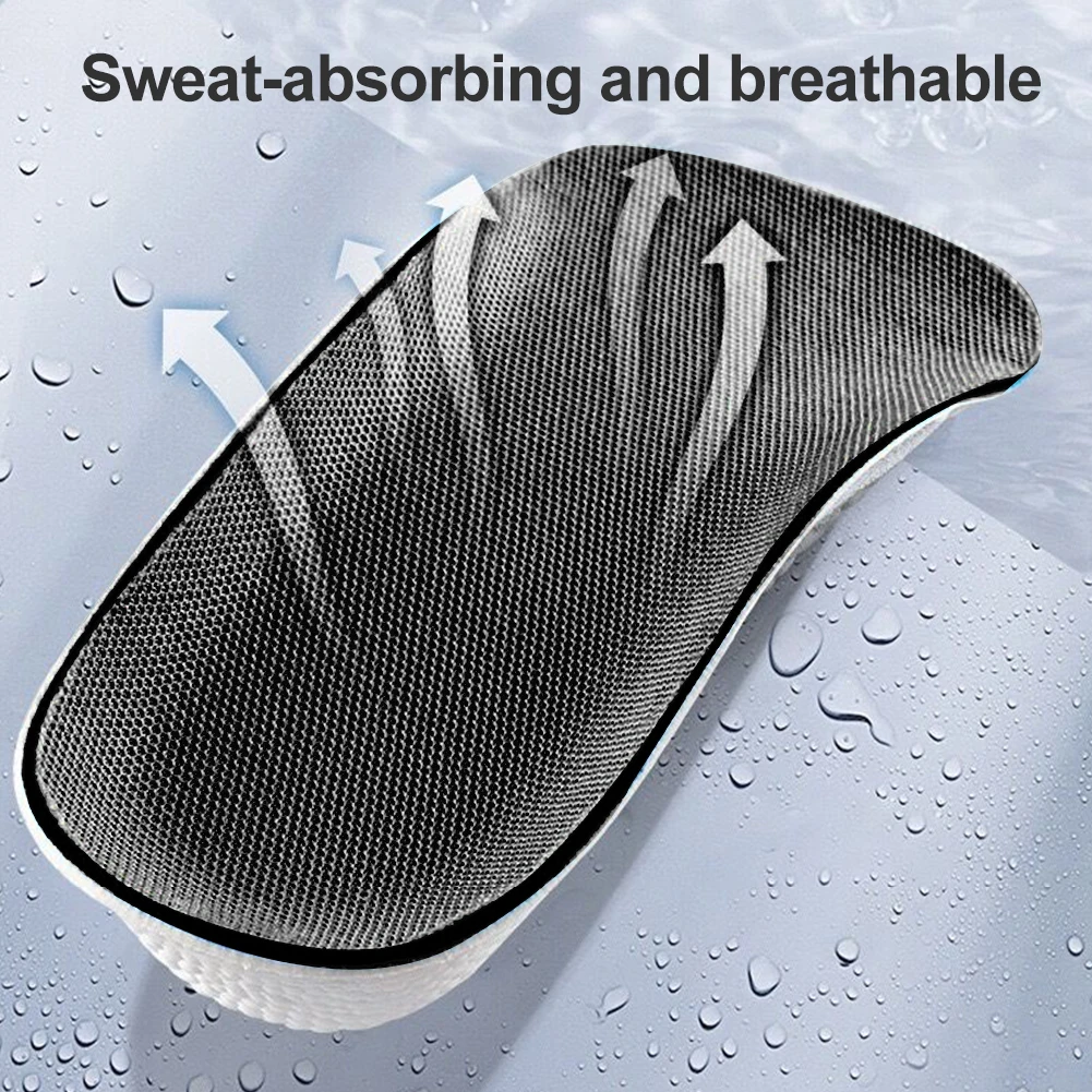 1.5-3.5cm Taller Arch Support Height Increase Insoles Light Weight Soft Elastic Lift Elastic Lifting For Men Women Shoes Pads