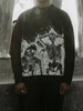 Aesthetics Street Apparel Knitted Sweater Gothic Skull Pullover Harajuku Cotton Unisex Sweater Large Sweater Loose Y2K EMO 2