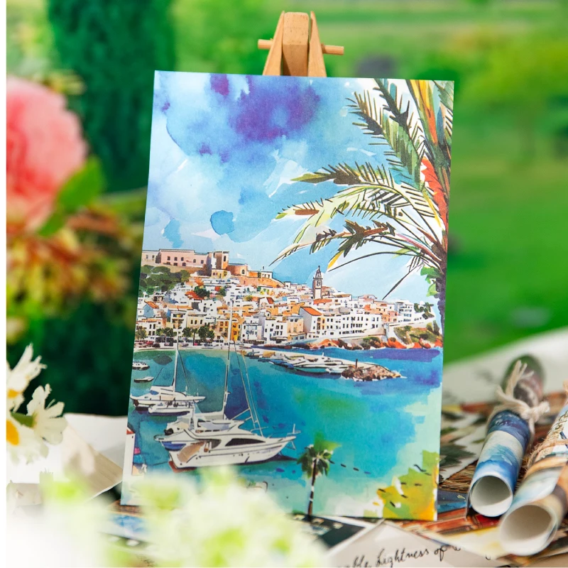Journal GO 30pcs Spring Scenery Material Paper Creative Collage Cards Background Paper Diy Junk Journal Planner Materials 5