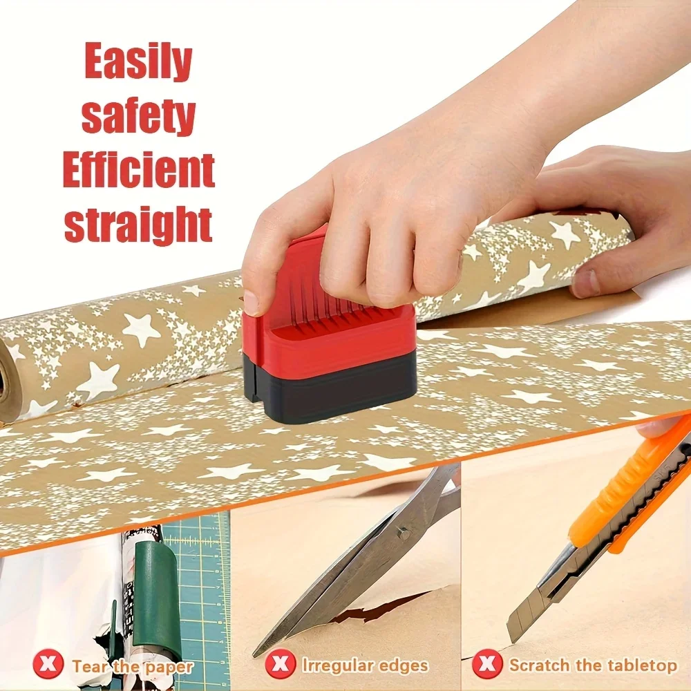 1pc Writing Paper Cutter Cylindrical Paper Cutter Christmas Gift Wrapping Paper Cutting Worker