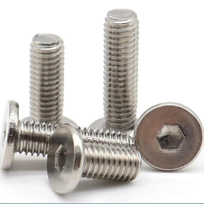 304 Edelstahl Sechskant Hohlschrauben - Ultradünne Flachkopfschrauben M1,6 Bis M8