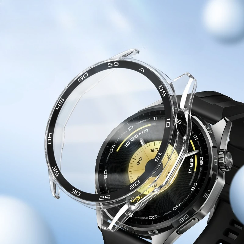 Premium Protective Cover with Touch-Sensitive Glass Film for Smartwatch – Crash Proof Design