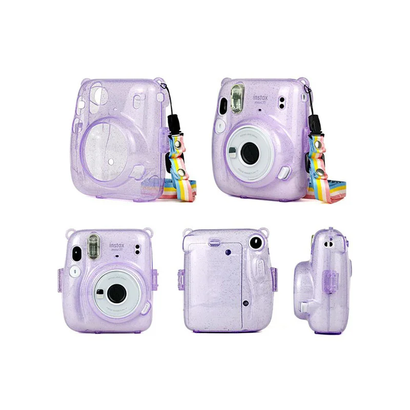 Custodia Protettiva Trasparente In Cristallo Per Instax Mini 11 Cover Bag Per Fuji Fujifilm Borsa Per Fotocamera Istantanea Instax Mini 11 Accessori