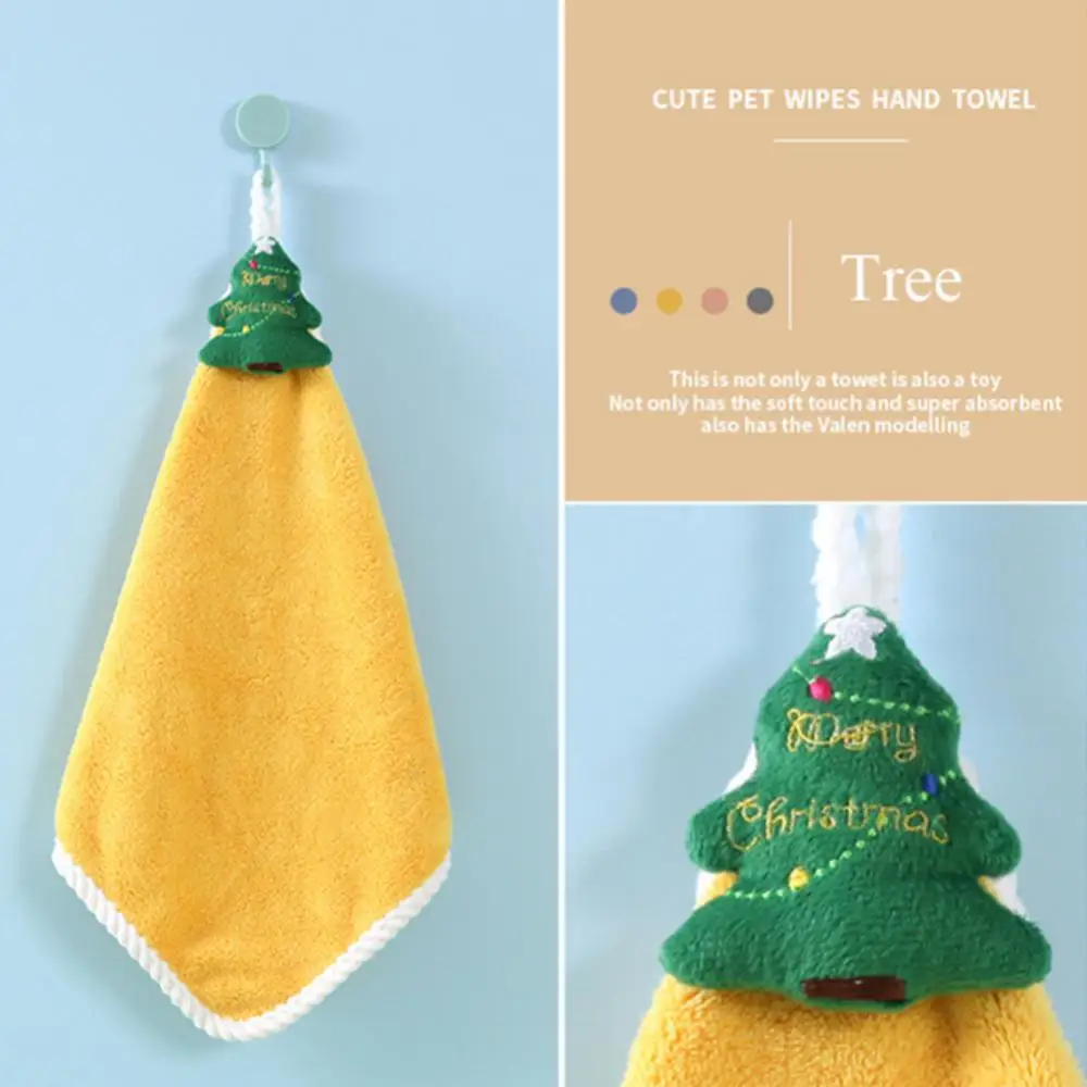 Description Picture 5 of itemNew Navidad Xmas Hand Towel Christmas Decor Red Santa Claus Home Bathroom Washing Hand Towel Cloth