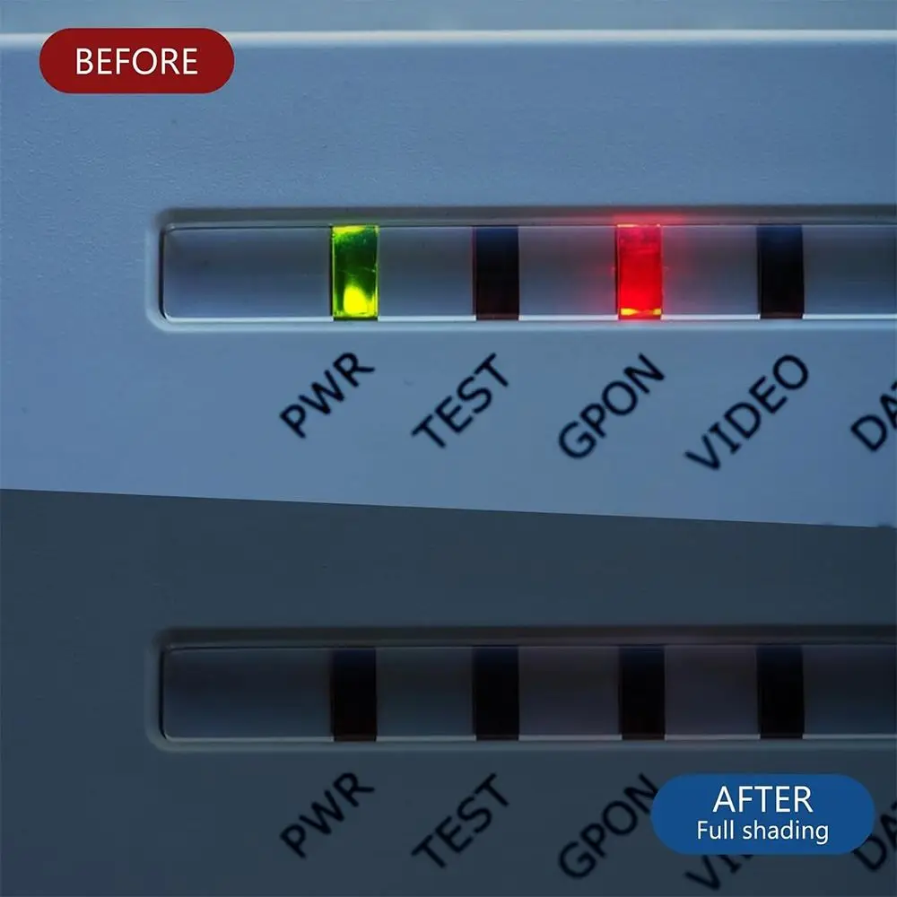 Shading Avoid Glare Light Dimming Stickers Great Adhesion Strength Led Light Blocking Stickers Blackout Stickers Easy to Use