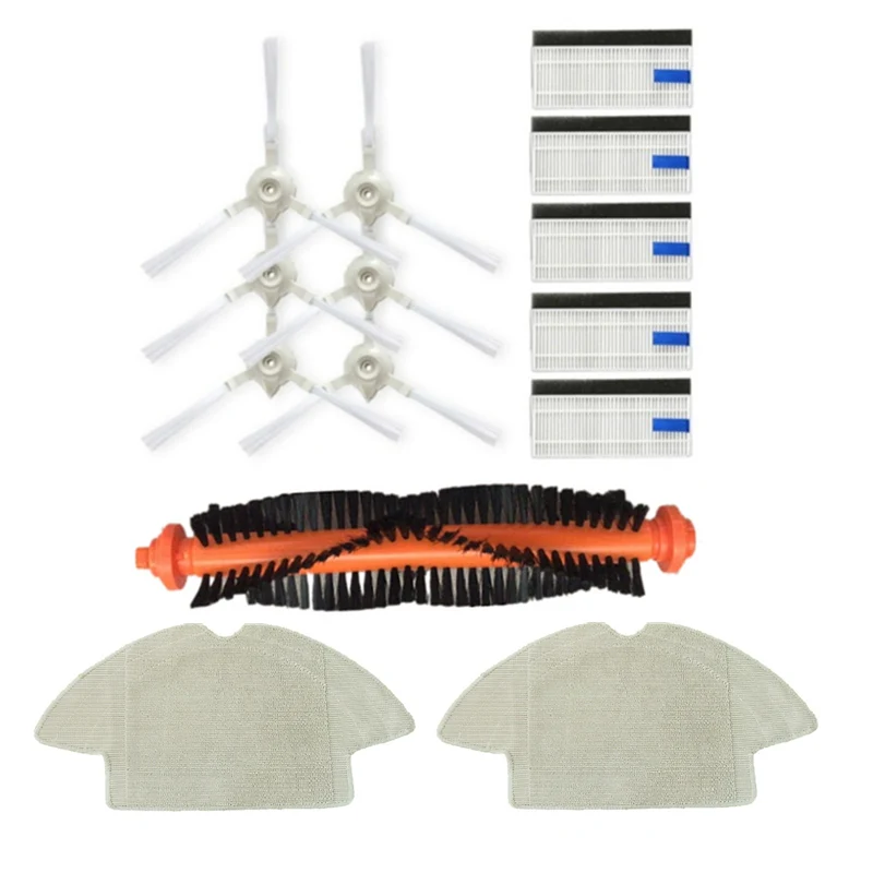

Main Roller Brush Side Brush HEPA Filter Mop Cloths for Rowenta RR8587WH RR8587 Robotic Vacuum Cleaner Spare Parts Accessories