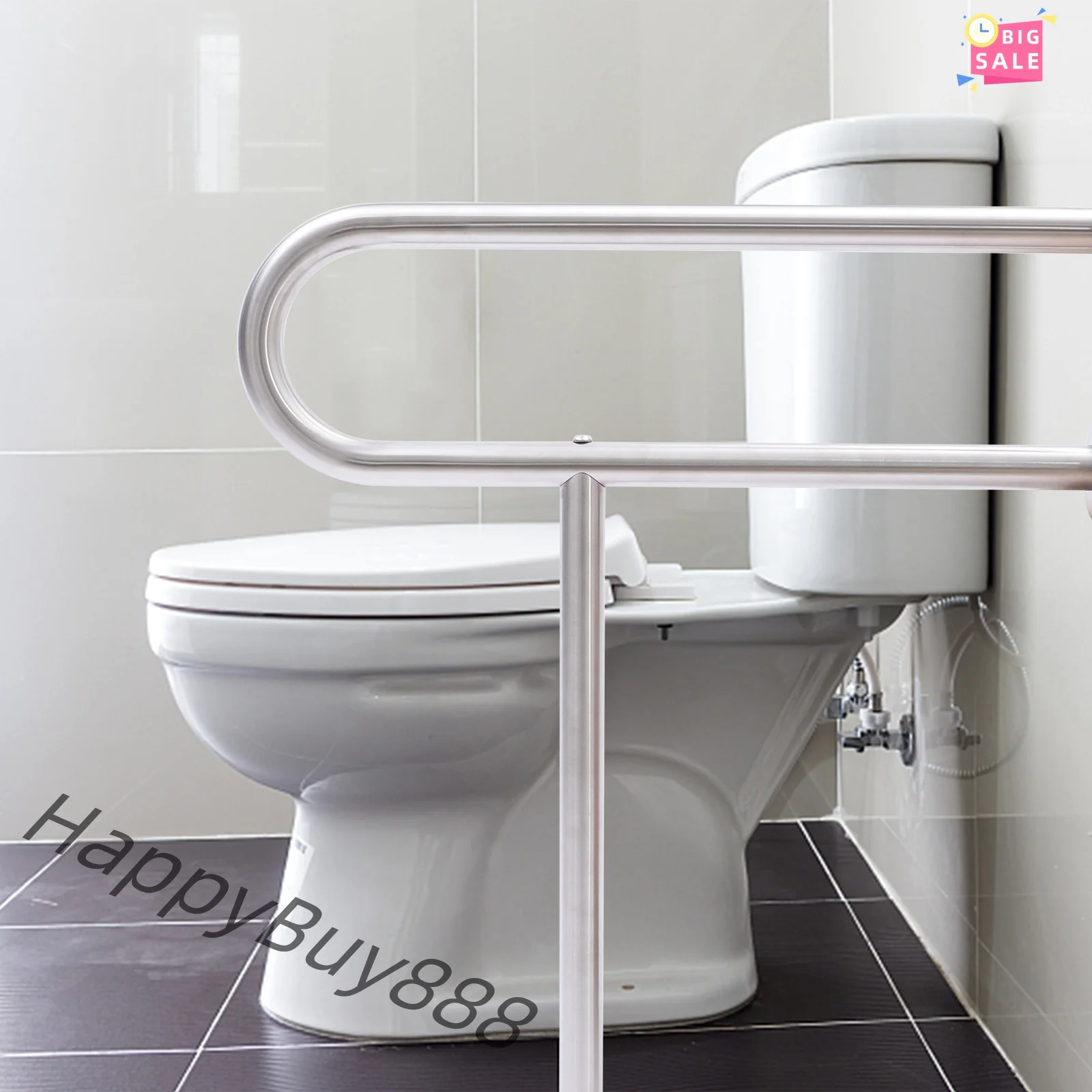 U-Shaped Handicap Rails Toilet Assist Grab Bar Toilet Safety Bar Stainless  Toilet Safety Rail Bathroom Toilet Rail Support - AliExpress, image size:1600x1600