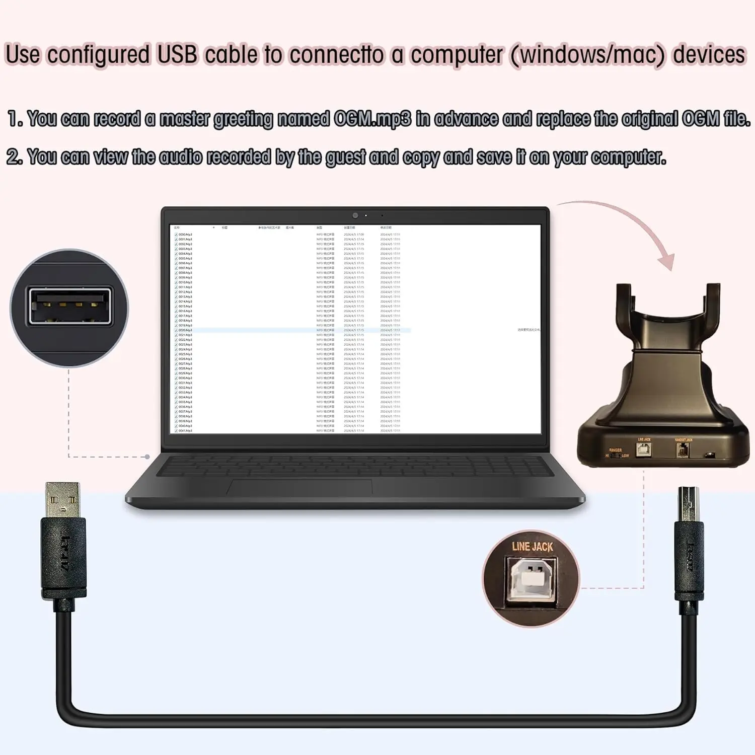 Voice Message Phone Audio message book wedding guest voice blessing message book banquet voice check-in birthday party