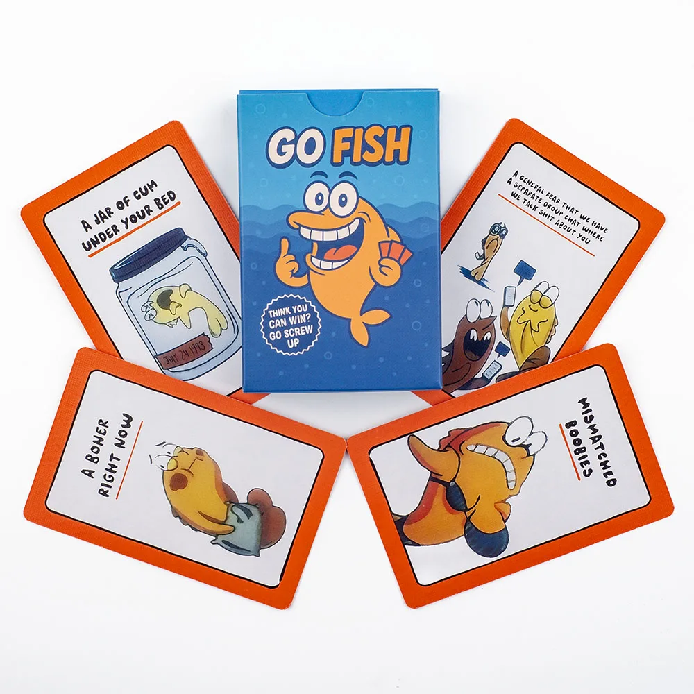 Go Fish Card Game With A Twist Hilarious Gag Gift Fun Family Interaction Party Game for Friends Adults Play Board Games