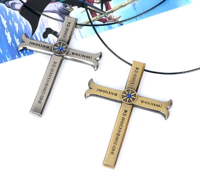 Dracule Mihawk Cross Pendant Necklace Friendship Men Women Gift Anime  Jewelry Key Chains Accessories - AliExpress