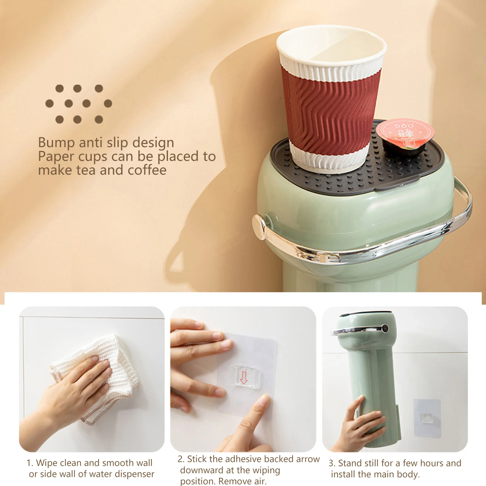 Wall Mounted Automatic Cup Storage Rack Paper Cups Dispenser Disposable Pull Type Plastic Cup Holder Dust-proof Cups Container