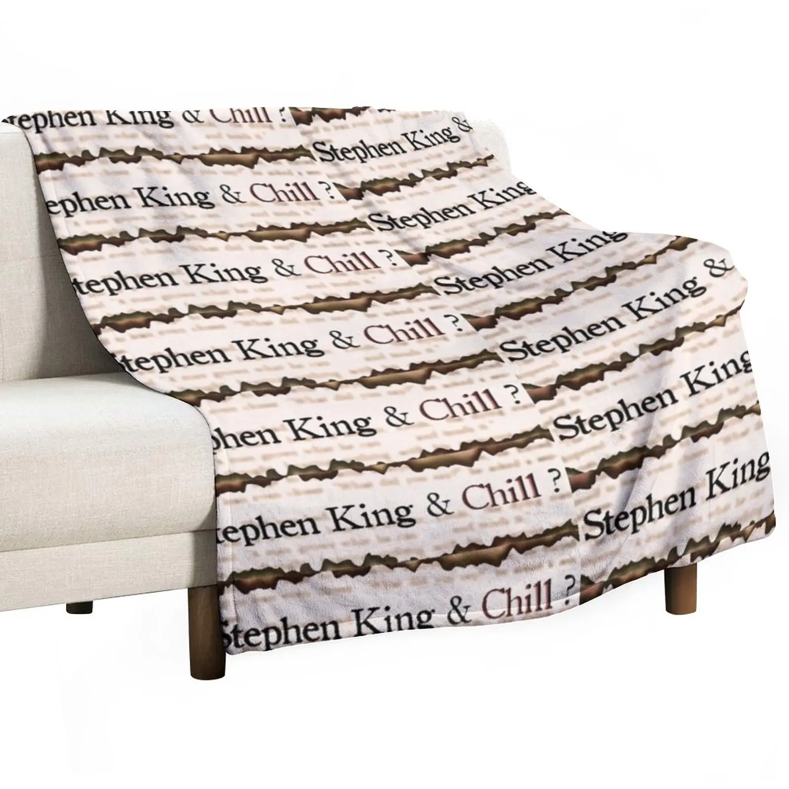 

Stephen King & Chill Throw Blanket Retro Blankets valentine gift ideas Softest Blanket