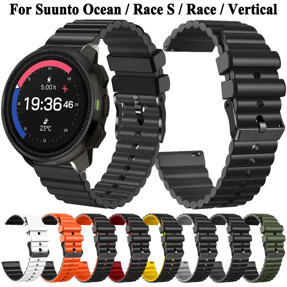

Ремешок силиконовый для часов Suunto Ocean / Race S, спортивный браслет для Suunto Vertical / 5 Peak / 9 Peak Pro, 22 мм