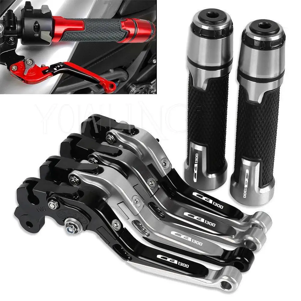 

CB1300 Motorcycle Brake Clutch Levers Handlebar knobs Handle Hand Grip Ends FOR HONDA CB 1300 2003 2004 2005 2006 2007 2008-2010